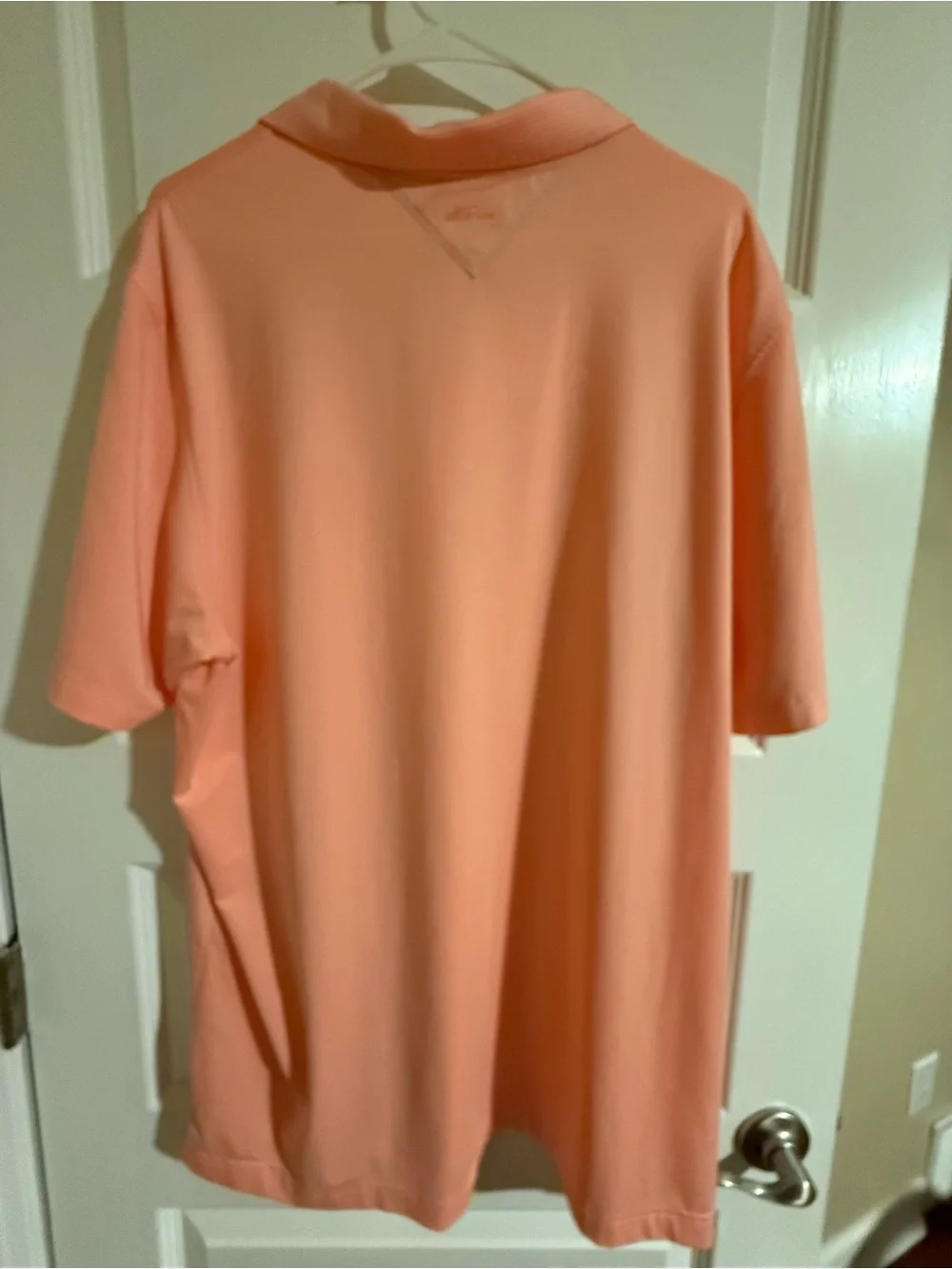 adidas Men's Peach Short-Sleeve Polo Shirt